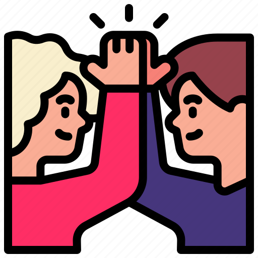 High, five, friendship, diversity, greeting, friend, relationship icon - Download on Iconfinder