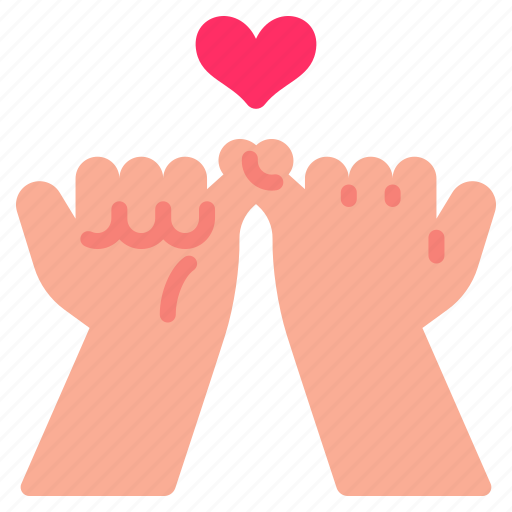 Pinky, promise, friendship, hand, unity, friend, relationship icon - Download on Iconfinder