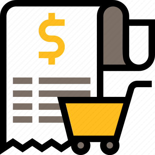 Payment, finance, business, grocery, receipt, shopping, trolley icon - Download on Iconfinder