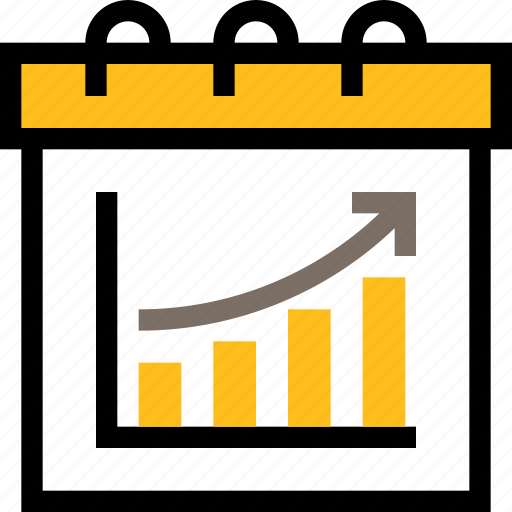 Productivity, business, management, growth, calendar, statistics, analytics icon - Download on Iconfinder