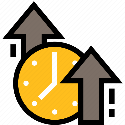 Productivity, business, management, time up, arrow, schedule, overtime icon - Download on Iconfinder