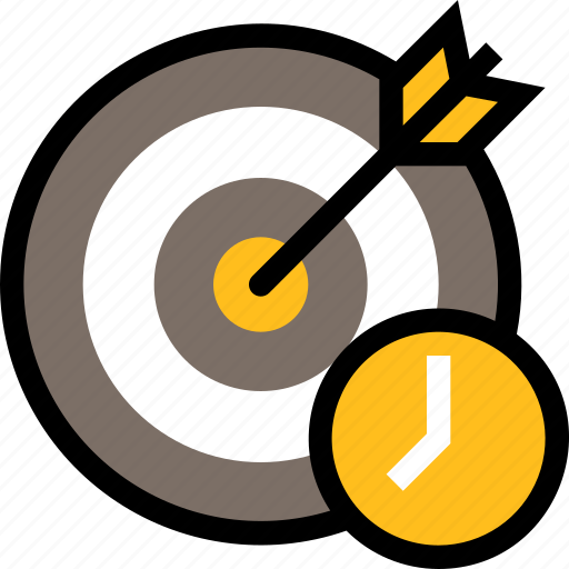 Productivity, business, management, timing, target, goal, aim icon - Download on Iconfinder