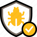 virus, protection, computer system, protection success, shield, security, bug