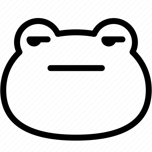 Annoying, emoji, emotion, expression, face, feeling, frog icon - Download on Iconfinder