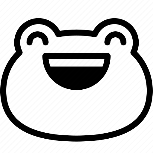 Emoji, emotion, expression, face, feeling, frog, laughing icon - Download on Iconfinder