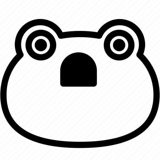 Emoji, emotion, expression, face, feeling, frog, stunning icon - Download on Iconfinder