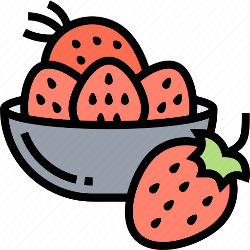 Strawberry, fresh, fruit, vitamin, ingredient icon - Download on Iconfinder