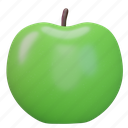 green, apple, fruit 