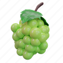 green, grape, fruit 