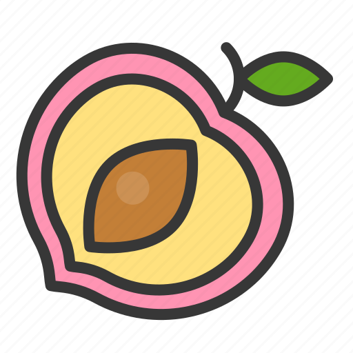 Food, fruit, healthy, peach, vitamin icon - Download on Iconfinder
