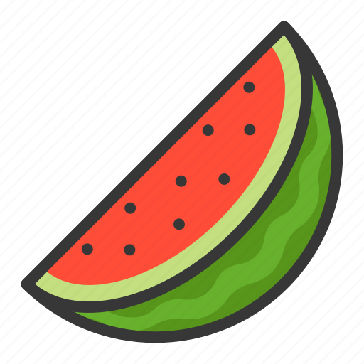 Food, fruit, healthy, vitamin, watermelon, watermelon slice icon - Download on Iconfinder