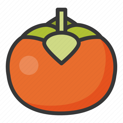 Food, fruit, healthy, persimmon, vitamin icon - Download on Iconfinder