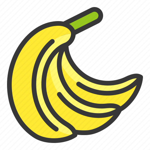 Banana, food, fruit, hand of bananas, healthy, vitamin icon - Download on Iconfinder