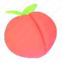 peach, 2, fruit, health, food 