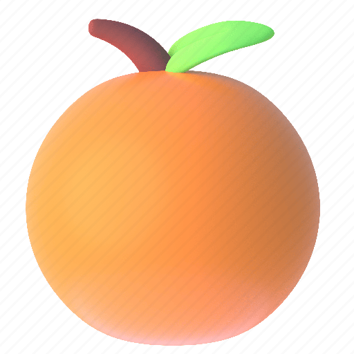Orange, fruit, health, food 3D illustration - Download on Iconfinder