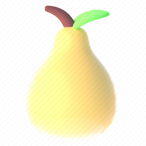 Pear, fruit, health, food 3D illustration - Download on Iconfinder