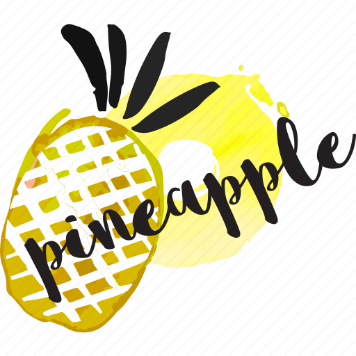 Fruit, food, restaurant, drink, organic, fresh, pineapple sticker - Download on Iconfinder