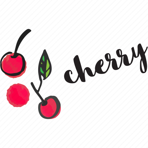 Fruit, food, restaurant, drink, organic, fresh, cherry sticker - Download on Iconfinder