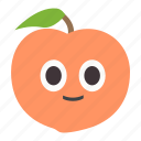 avatar, fruit, happy, peach