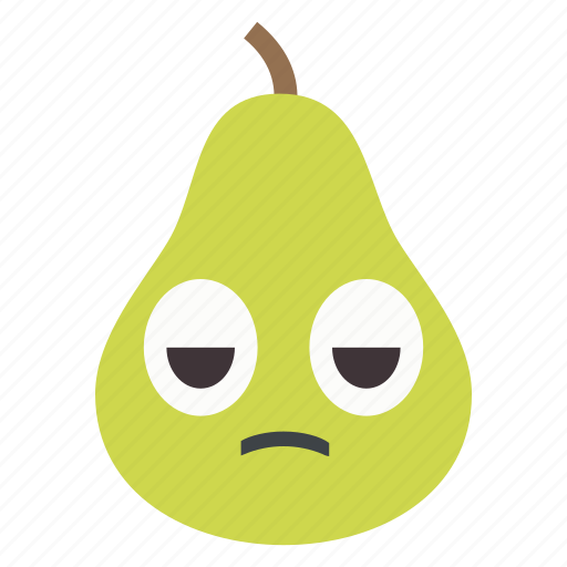Food, fruit, pear, sad icon - Download on Iconfinder
