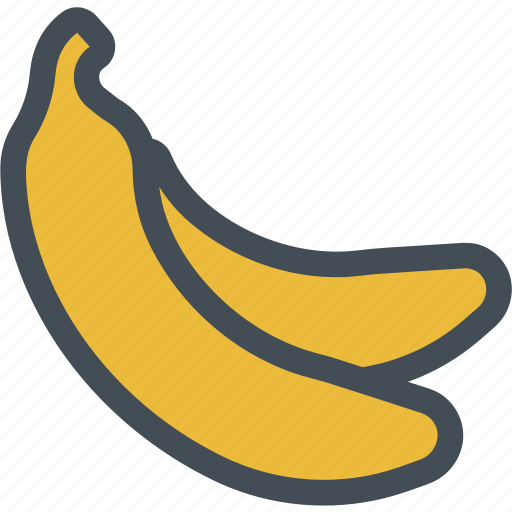 Banana, dessert, food, fruit, fruits, kitchen, vegetable icon - Download on Iconfinder