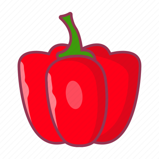 Pepper, food, vegetable, red, capsicum icon - Download on Iconfinder