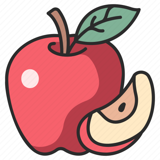 Diet, apple, organic, fresh, fruit, vegetarian icon - Download on Iconfinder