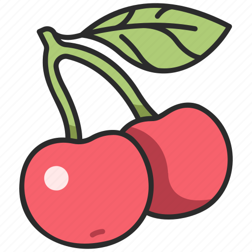 Cherry, vegan, food, organic, fruit, berry, sour icon - Download on Iconfinder