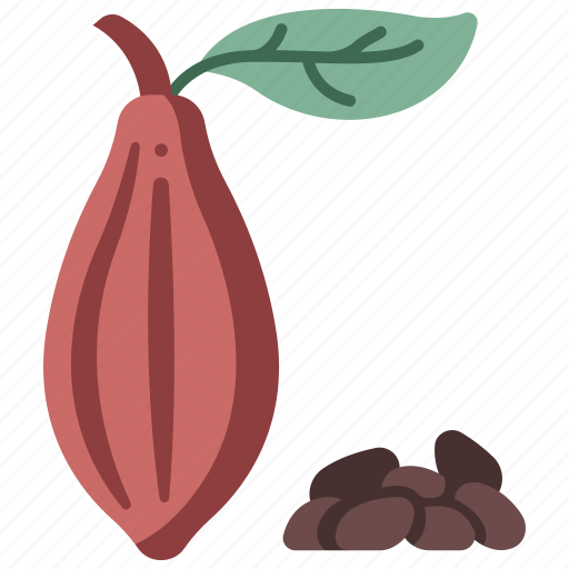 Cocoa, bean, food, chocolate, cacao, organic, seed icon - Download on Iconfinder