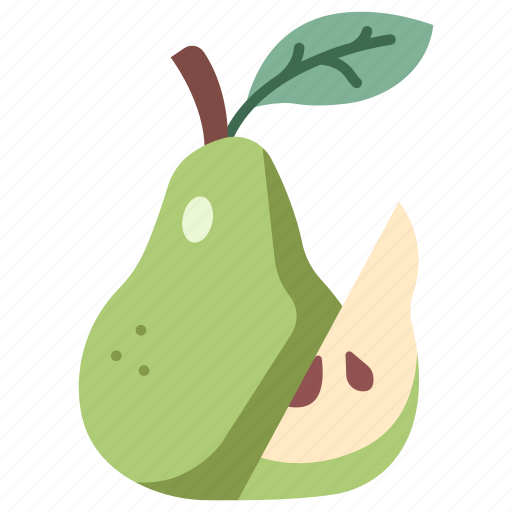 Pear, fresh, diet, half, juicy, fruit, food icon - Download on Iconfinder