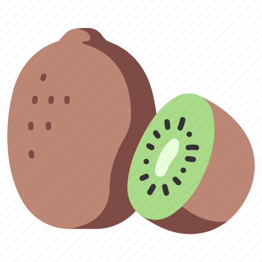 Kiwi, kiwifruit, organic, fruit, half icon - Download on Iconfinder