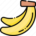 banana, fruit, healthy food, food