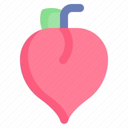 Peach, fruit, fresh, vegetarian, nutrition icon - Download on Iconfinder