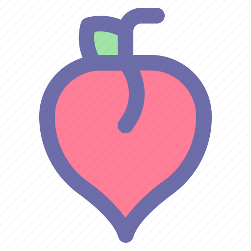 Peach, fruit, fresh, vegetarian, nutrition icon - Download on Iconfinder