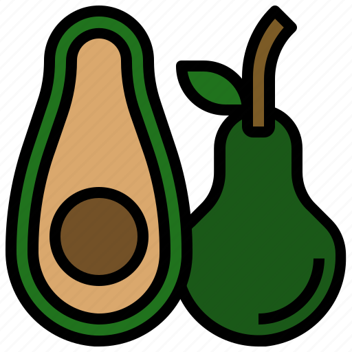 Avocado, diet, food, fruit, vegetarian icon - Download on Iconfinder