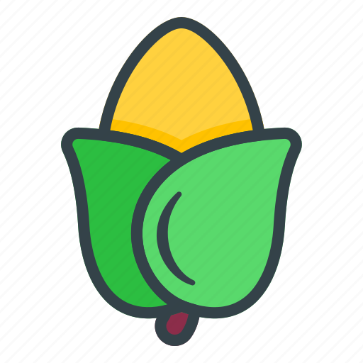 Corn, vegetable, vegetarian, organic icon - Download on Iconfinder
