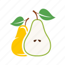 food, fruits, pear