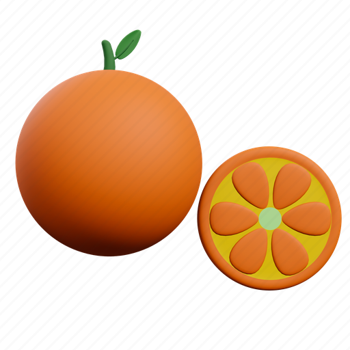 Orange 3D illustration - Download on Iconfinder