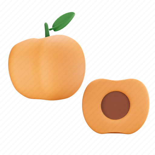 Peach 3D illustration - Download on Iconfinder on Iconfinder