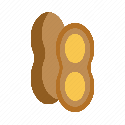 Peanut, nut, food icon - Download on Iconfinder