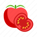 tomatoe, fruit, food, veggie, vegetable, slice