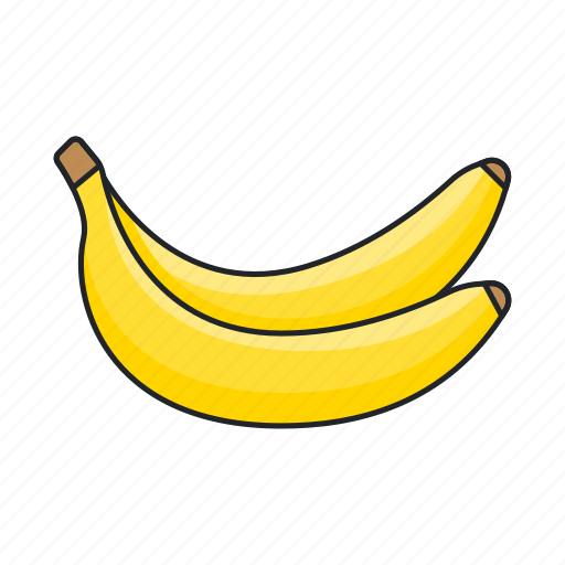 Bananas, banana, fruit, fruits, tropical, exotic, food icon - Download on Iconfinder