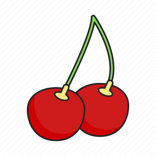 Cherry, cherries, berries, berry, fruit, food icon - Download on Iconfinder