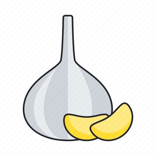 Garlic, season, seasoning, spice, food, slice icon - Download on Iconfinder
