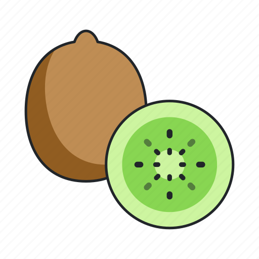 Kiwi, slice, tropical, exotic, fruit, food icon - Download on Iconfinder