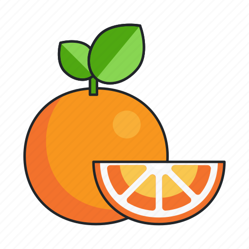 Orange, slice, citrus, fruit, food icon - Download on Iconfinder