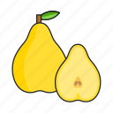 pear, fruit, food
