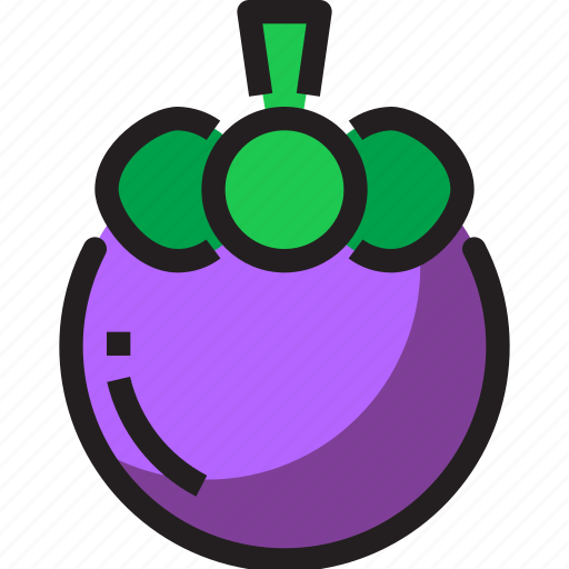 Food, fruit, mangosteen, organic icon - Download on Iconfinder