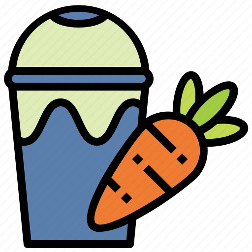 Carrot, juice, fruit, healthy, drink, water icon - Download on Iconfinder