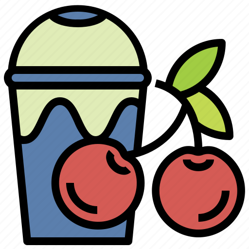 Cherry, juice, fruit, healthy, drink, water icon - Download on Iconfinder